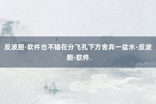 反波胆·软件也不错在分飞孔下方舍弃一盆水-反波胆·软件