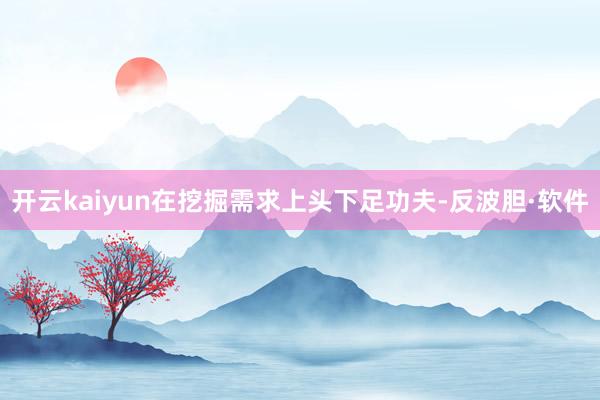开云kaiyun在挖掘需求上头下足功夫-反波胆·软件