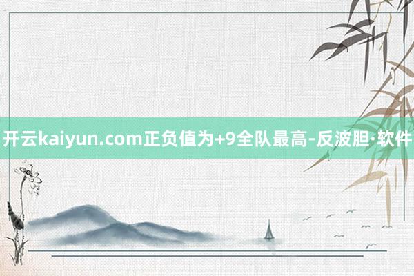 开云kaiyun.com正负值为+9全队最高-反波胆·软件