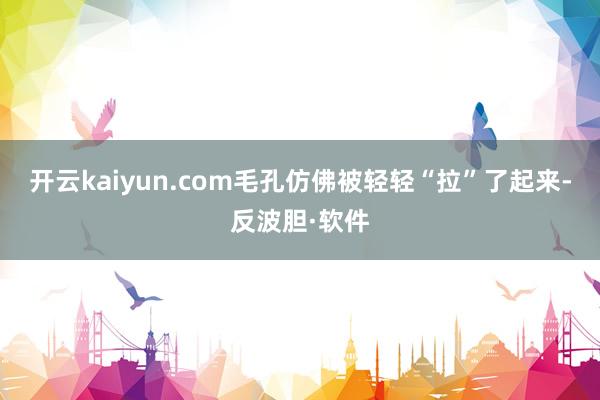 开云kaiyun.com毛孔仿佛被轻轻“拉”了起来-反波胆·软件