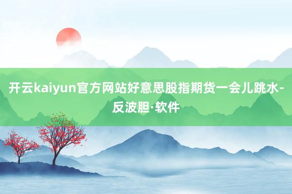 开云kaiyun官方网站好意思股指期货一会儿跳水-反波胆·软件