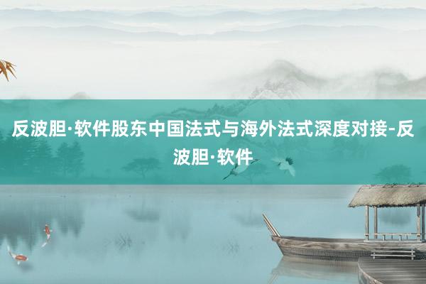 反波胆·软件股东中国法式与海外法式深度对接-反波胆·软件