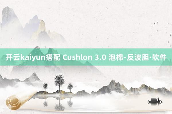 开云kaiyun搭配 Cushlon 3.0 泡棉-反波胆·软件