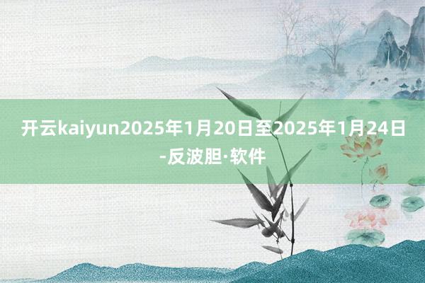 开云kaiyun2025年1月20日至2025年1月24日-反波胆·软件