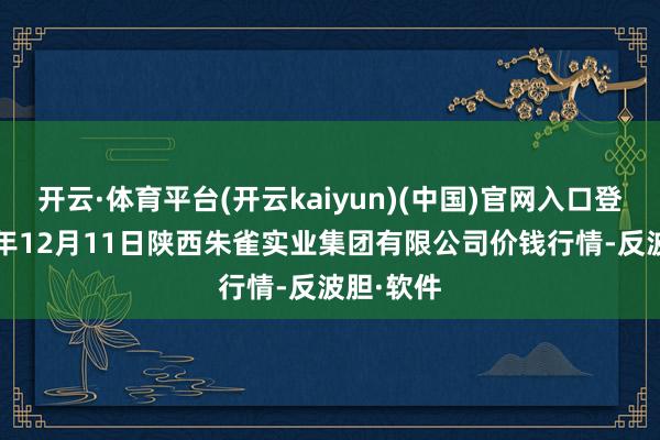 开云·体育平台(开云kaiyun)(中国)官网入口登录2025年12月11日陕西朱雀实业集团有限公司价钱行情-反波胆·软件